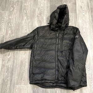 Men’s Canada Goose 2XL Lodge Down Hoodie (black label).
